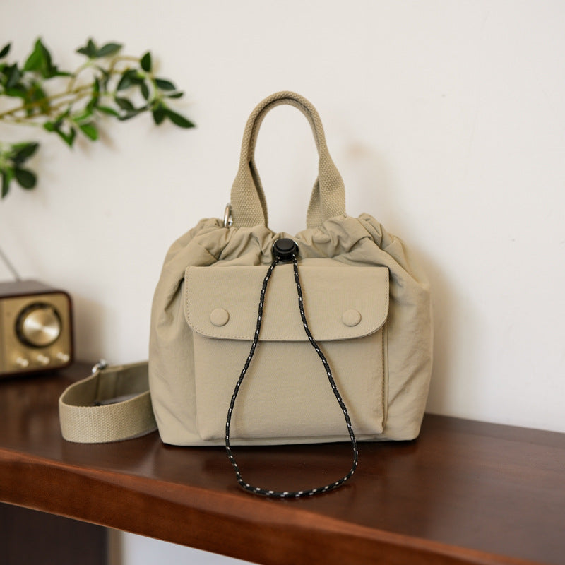 Womens Simple Versatile Lightweight Oxford Cloth Shoulder Bag