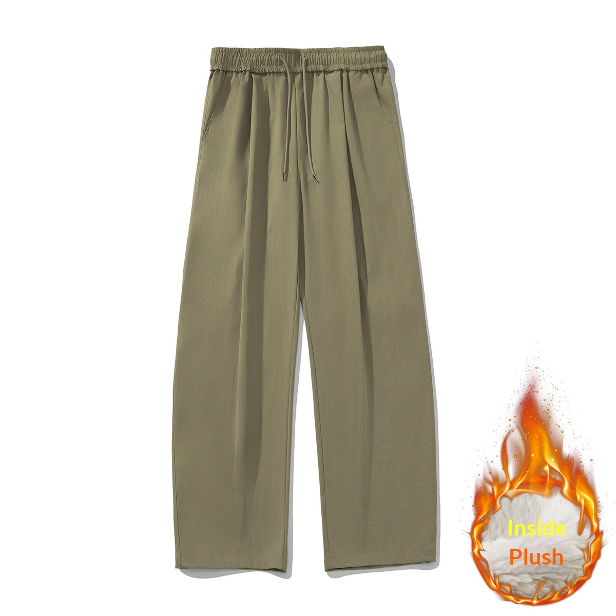 Tapered Trousers With A Drawstring Hem