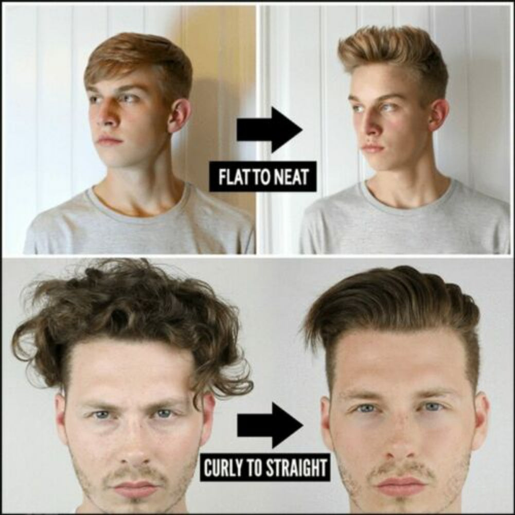 Elektrische Haarglättbürste,Schnelle Bartglättungsbürste für Herren,Haarglättung,Lockenhaarglättungskamm,Entwirren von Seitenhaar,Multifunktionaler Haarkräusler