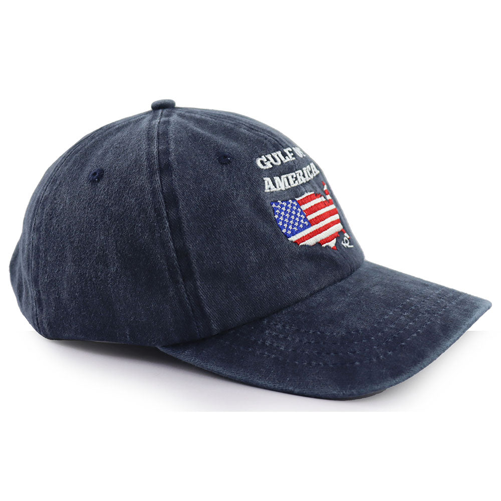 2pcs Gulf Of America Hat For Men Women, American Flag Gulf Of Mexico Hat, USA Patriotic Decorations Baseball Cap, Birthday Gifts For Dad Mom Friend Veteran