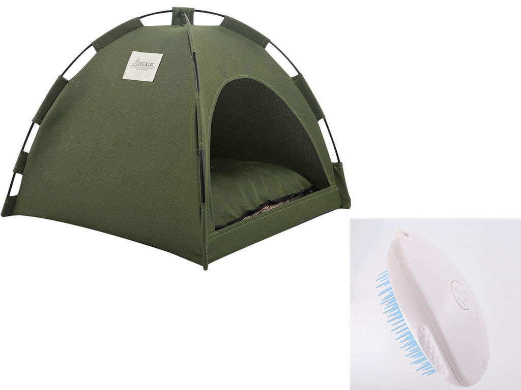 Katzenzelt Kühlmatte Hundehütte Haustiersofa Camping Hundebett mit Kissen für Hundezwinger Indoor Katzennest Katzenbett Haustierprodukte