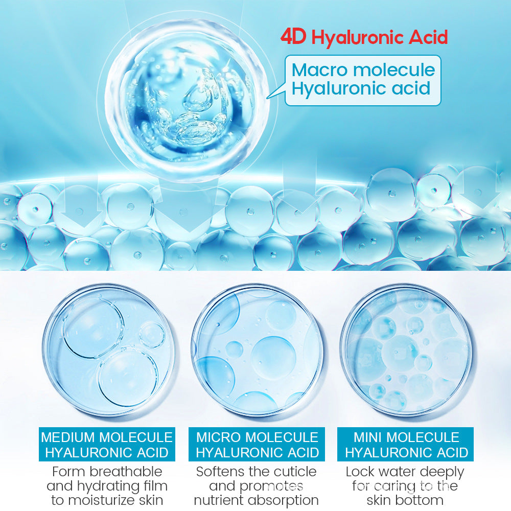 Hyaluronsäure-Gesichtsserum Anti-Aging Porenverfeinernd Aufhellende Feuchtigkeitsspendende Gesichtscreme Trockene Hautpflege