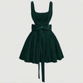 Elegant, Aristocratic Butterfly-print Slip Dress